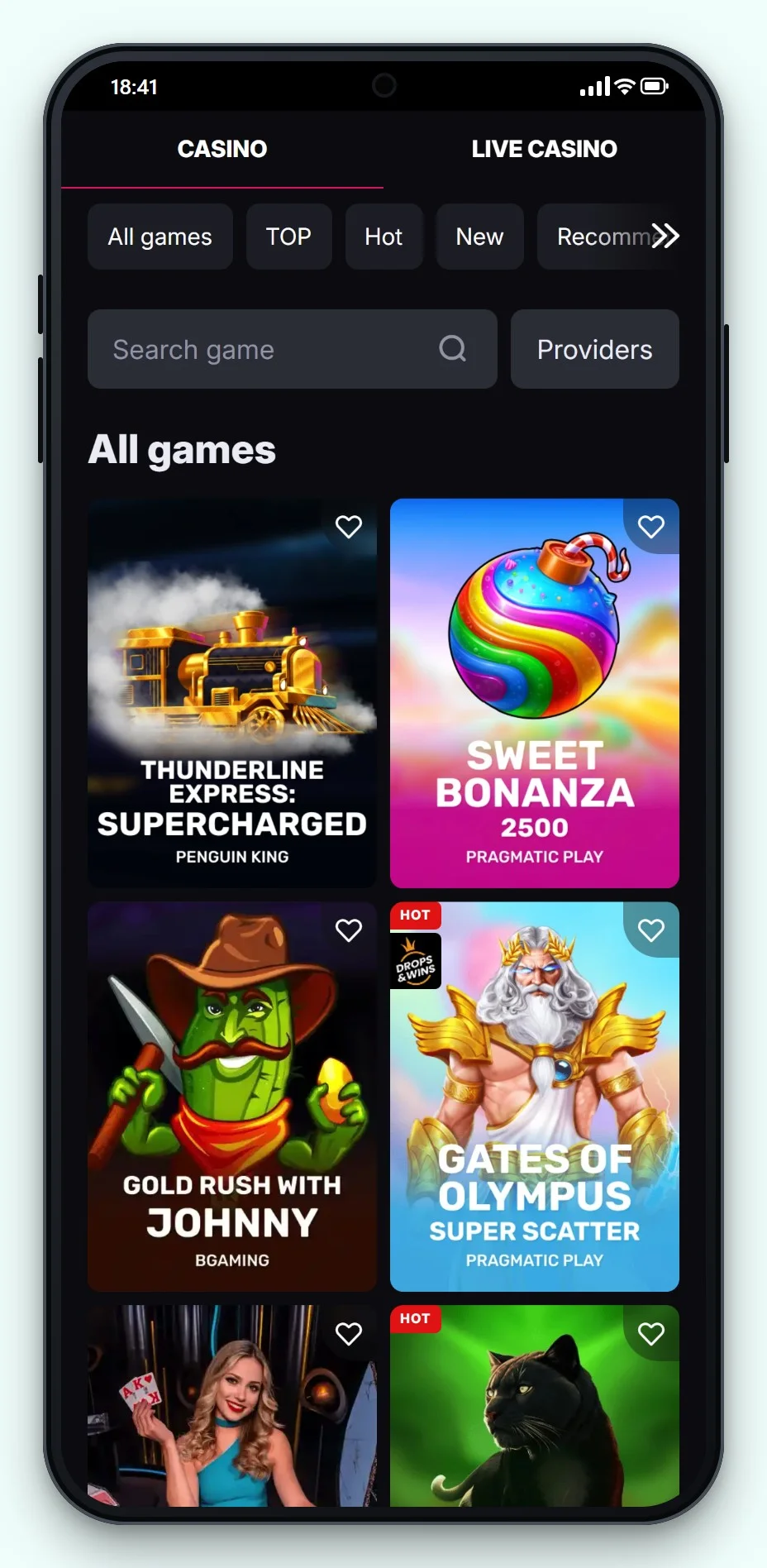 casino with trustly: SkyCrown on mobile, the casino lobby on a phone