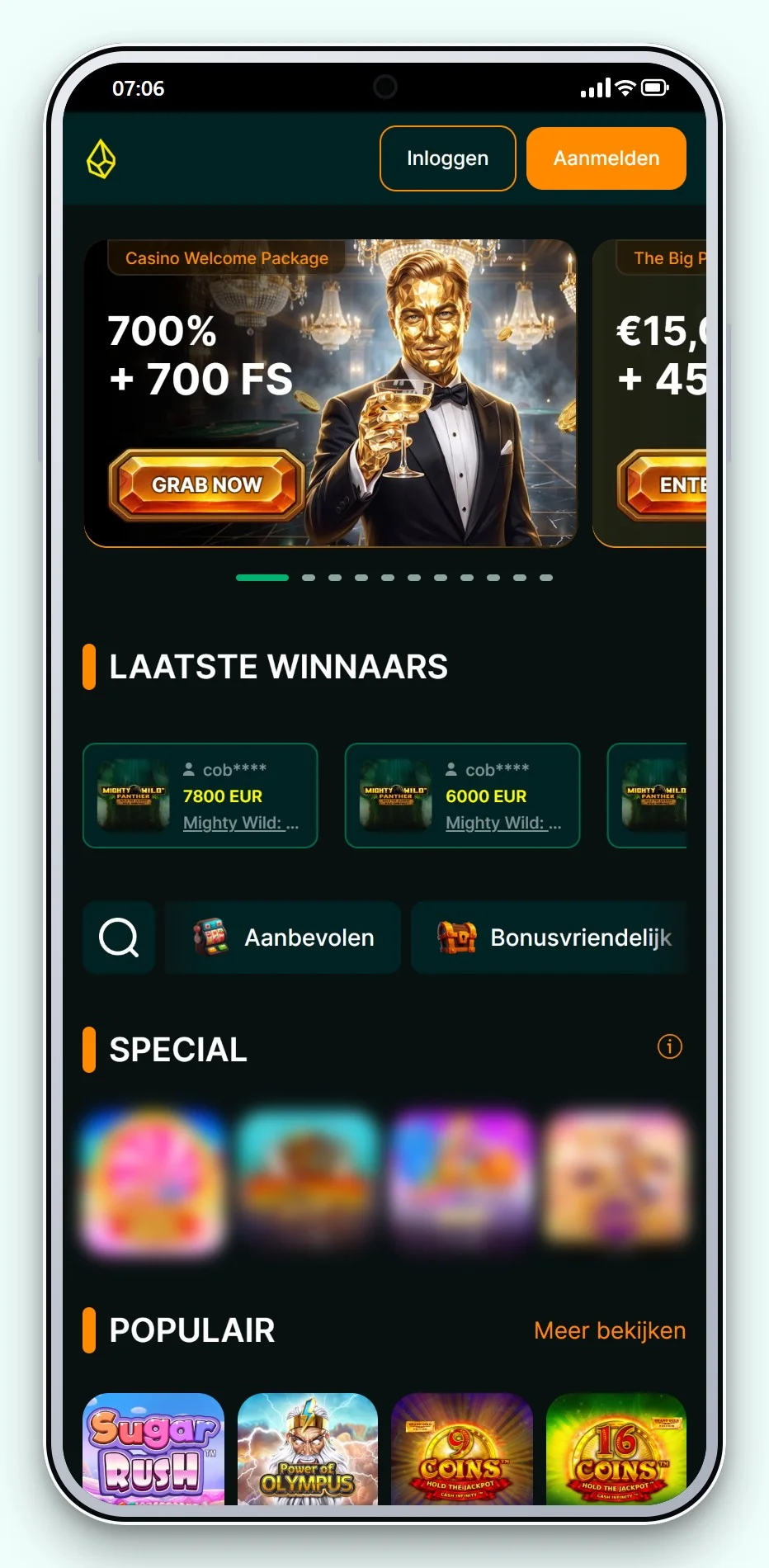 beste Trustly casino: Luckygem op mobiel, de spellobby van het casino