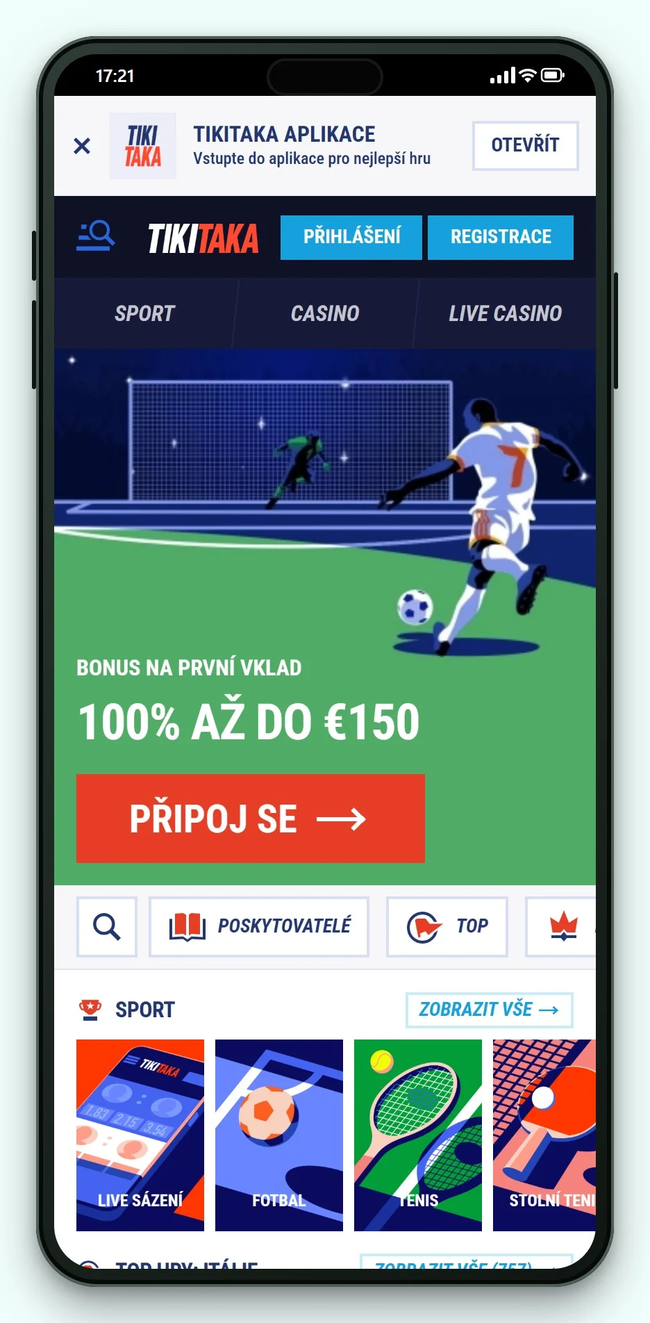trustly kasino: TikiTaka v mobilu, herní lobby casina