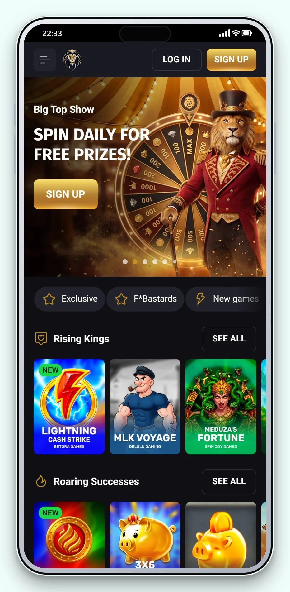 trustly casinos ireland: the mobile game lobby of Fortune Play