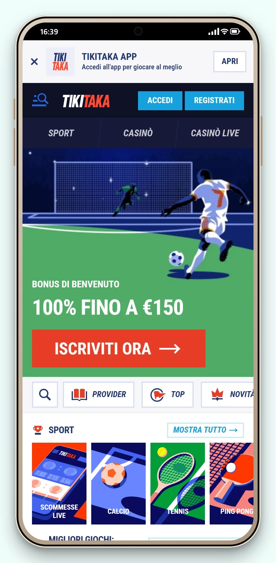casino con trustly: TikiTaka da smartphone, la lobby del casinò